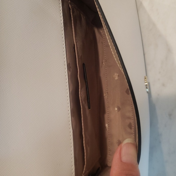 Kate Spade ♠️ Tan/ White/Black Crossbody Bag Size Small - Picture 5 of 11